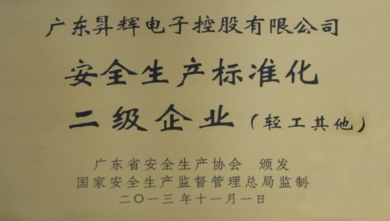 安全生產標準化二級企業(yè) 安全生產標準化二級企業(yè)